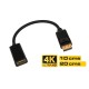 ADAPTADOR DISPLAYPORT MACHO/HDMI HEMBRA 0.20M NEGRO